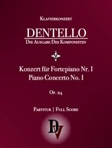 Piano Concerto N 1 Op. 24 Orchestra sheet music cover